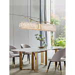 Люстра прямоугольная из фактурного стекла Chandelier Beam варинант исполнения - 4 | Loft Concept в Брянске