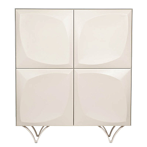 Комод с рельефным фасадом White Orchid Белый