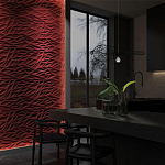 Гипсовая 3D панель с принтографией PM-40 варинант исполнения - 1 | Loft Concept в Брянске