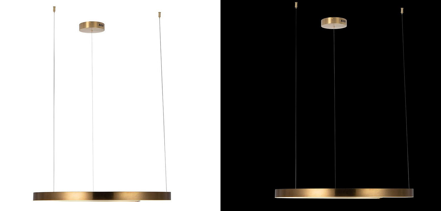 Подвесной светильник Half Ring brass 80 Подвесной светильник Half Ring brass 80 - Loft-Concept в Брянске