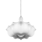 Подвесной светильник с белым фигурным абажуром и мягкими волнистыми краями Cloud Motion  варинант исполнения - 1 | Loft Concept в Брянске