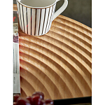 Журнальный столик с круглой фактурной столешницей из натурального дерева Vortex варинант исполнения - 5 | Loft Concept в Брянске