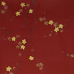 Обои ручная роспись Cherry Tree Special Colourway on Scarlet Lady dyed silk варинант исполнения - 1 | Loft Concept в Брянске