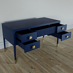 Письменный стол с 4-мя ящиками Elsa Dreams Blue варинант исполнения - 3 | Loft Concept в Брянске