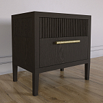 Прикроватная Тумбочка Primo с двумя ящиками Темный орех варинант исполнения - 2 | Loft Concept в Брянске