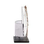 Настольная лампа из перламутра и дерева на подставке Indonesian Shell варинант исполнения - 5 | Loft Concept в Брянске