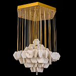 Люстра с фигурными подвесками из натурального камня Glowing Spheres варинант исполнения - 3 | Loft Concept в Брянске