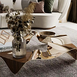 Дизайнерский журнальный стол волнистой формы Nyxacad варинант исполнения - 3 | Loft Concept в Брянске