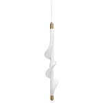 Люстра с белым скрученным плафоном Golden Swirl варинант исполнения - 1 | Loft Concept в Брянске