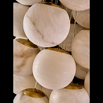 Люстра подвесная с сферическими плафонами из натурального камня Glowing Spheres варинант исполнения - 4 | Loft Concept в Брянске