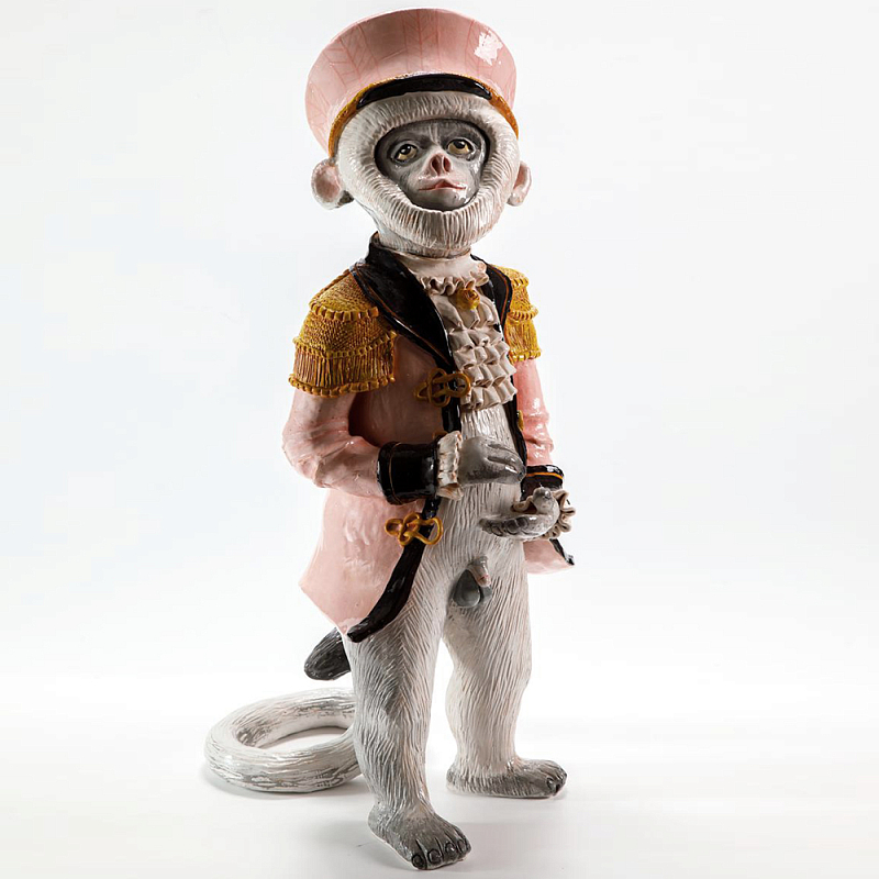 Статуэтка Обезьяна в Костюме Monkey in Coattails Sculpture Серый Розовый в Брянске | Loft Concept 