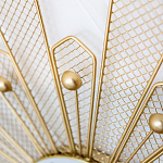 Часы настенные из металла в виде солнца с белым циферблатом Mirror Tower Clock варинант исполнения - 2 | Loft Concept в Брянске