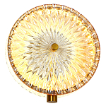 Бра с плафоном из рельефного стекла Peony Glass Bronze  варинант исполнения - 2 | Loft Concept в Брянске