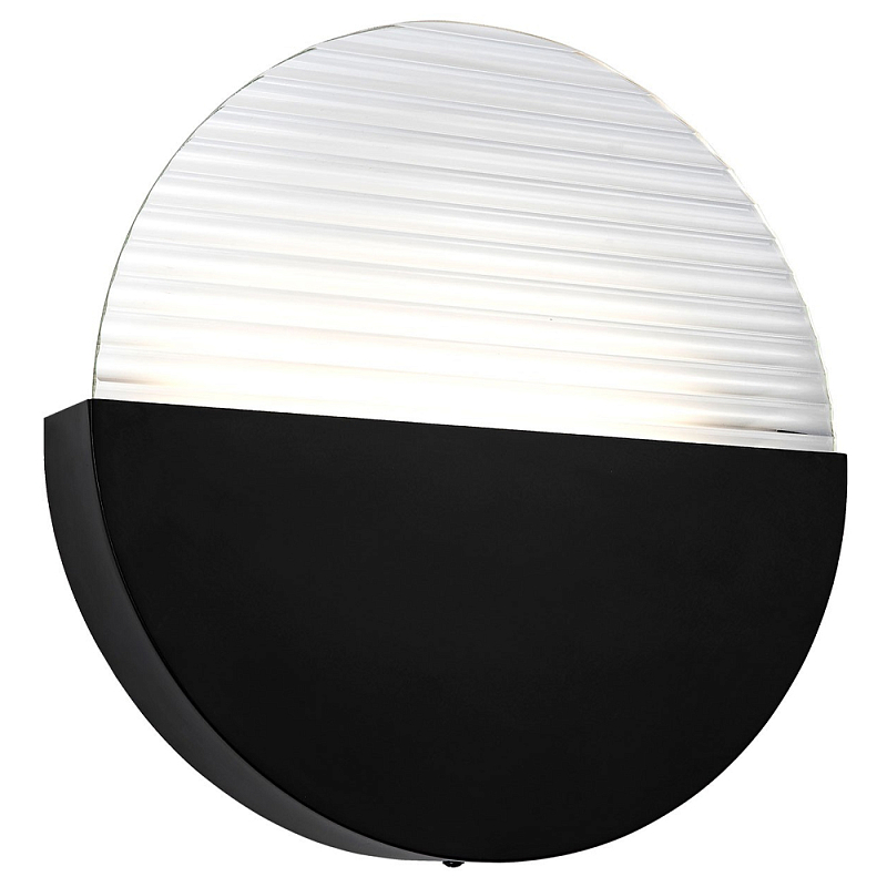 Бра в форме диска Leone Round Wall Lamp Black Черный Прозрачный Бра в форме диска Leone Round Wall Lamp Black Черный Прозрачный в Брянске | Loft Concept