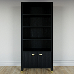 Книжный Стеллаж Elsa Dreams Black с задней стенкой варинант исполнения - 5 | Loft Concept в Брянске