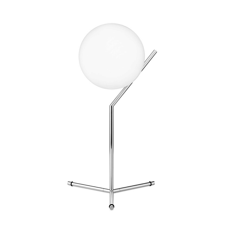 Настольная лампа Flos IC Lights T Chrome Хром Белый в Брянске | Loft Concept 