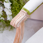 Стул с подлокотниками золотистый из бука с изображением птиц и цветов Blooming Birds варинант исполнения - 2 | Loft Concept в Брянске