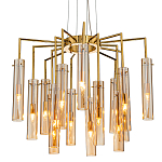 Люстра со стеклянными цилиндрическими плафонами Luminous Cylinders Amber варинант исполнения - 1 | Loft Concept в Брянске