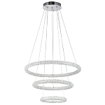 Многоярусная кольцевая люстра с хрустальным декором Gilbertine Crystal Ring Chandelier варинант исполнения - 2 | Loft Concept в Брянске