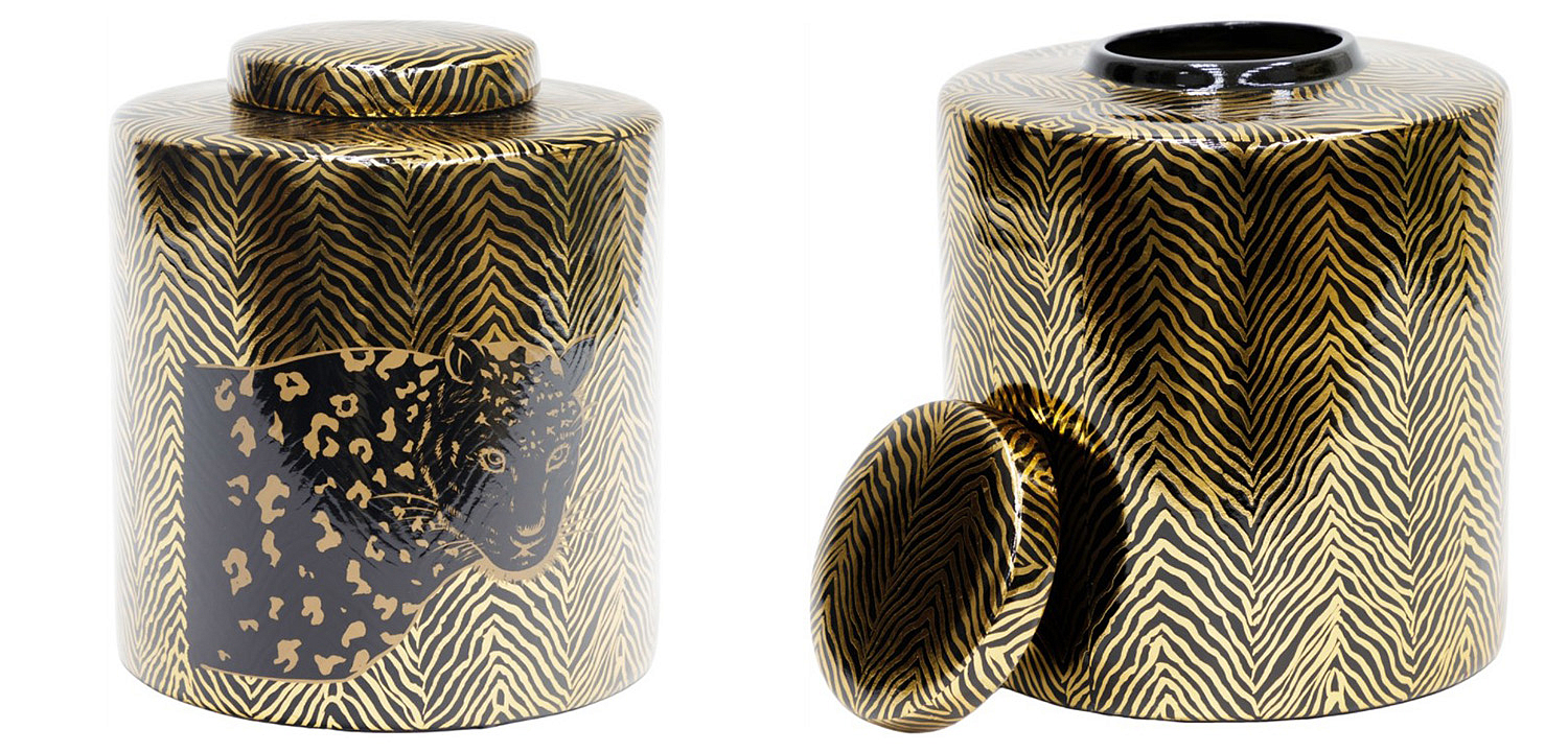 Ваза Leopard Vase black and gold 25 Ваза Leopard Vase black and gold 25 - Loft-Concept в Брянске