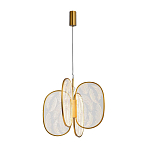 Люстра с гравировкой на акриловых плафонах Gravyura Bronze D 50 см варинант исполнения - 2 | Loft Concept в Брянске