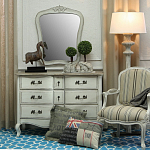 Комод бежевый в стиле Прованс Montmartre Provence Beige Wide варинант исполнения - 3 | Loft Concept в Брянске