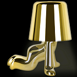 Настольная лампа фигурная цвета золото с гладким абажуром Высота 17 см Sophia варинант исполнения - 5 | Loft Concept в Брянске
