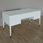 Письменный стол с 4-мя ящиками Elsa Dreams White варинант исполнения - 5 | Loft Concept в Брянске