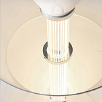 Подвесной светильник светодиодный в виде ряда белых металлических конусов  Herringbone варинант исполнения - 8 | Loft Concept в Брянске