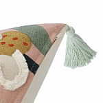 Подушка с цветочным принтом и кисточками Blooming Elegance Daisy варинант исполнения - 3 | Loft Concept в Брянске