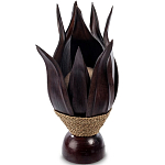 Настольная лампа черная INDONESIAN LAMPS 1 варинант исполнения - 1 | Loft Concept в Брянске