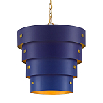 Подвесной светильник фигурный синий из 4-х широких колец Alternating Rings варинант исполнения - 1 | Loft Concept в Брянске