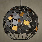 Люстра в форме сферы с декором из металлических квадратов Path to the Stars варинант исполнения - 3 | Loft Concept в Брянске