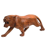 Статуэтка в виде тигра из дерева суар Predator варинант исполнения - 1 | Loft Concept в Брянске