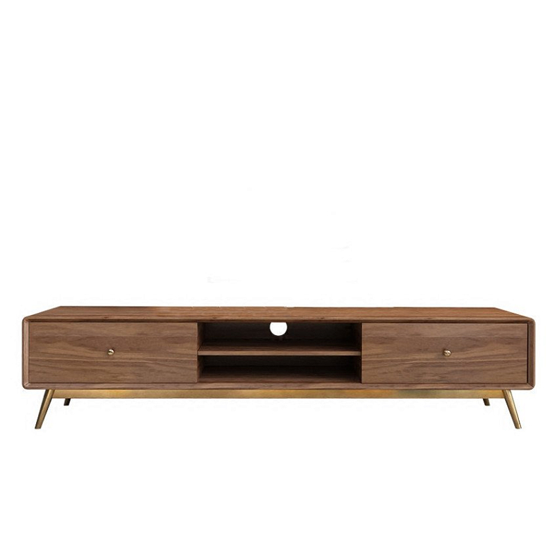 Тв-тумба Walnut tv Орех Глянцевое золото Тв-тумба Walnut tv Орех Глянцевое золото в Брянске | Loft Concept