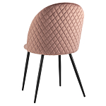 Мягкий стул в велюре пыльно-розового цвета Miruna Chair варинант исполнения - 4 | Loft Concept в Брянске