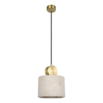 Подвесной светильник с круглым мраморным плафоном Marble square варинант исполнения - 1 | Loft Concept в Брянске