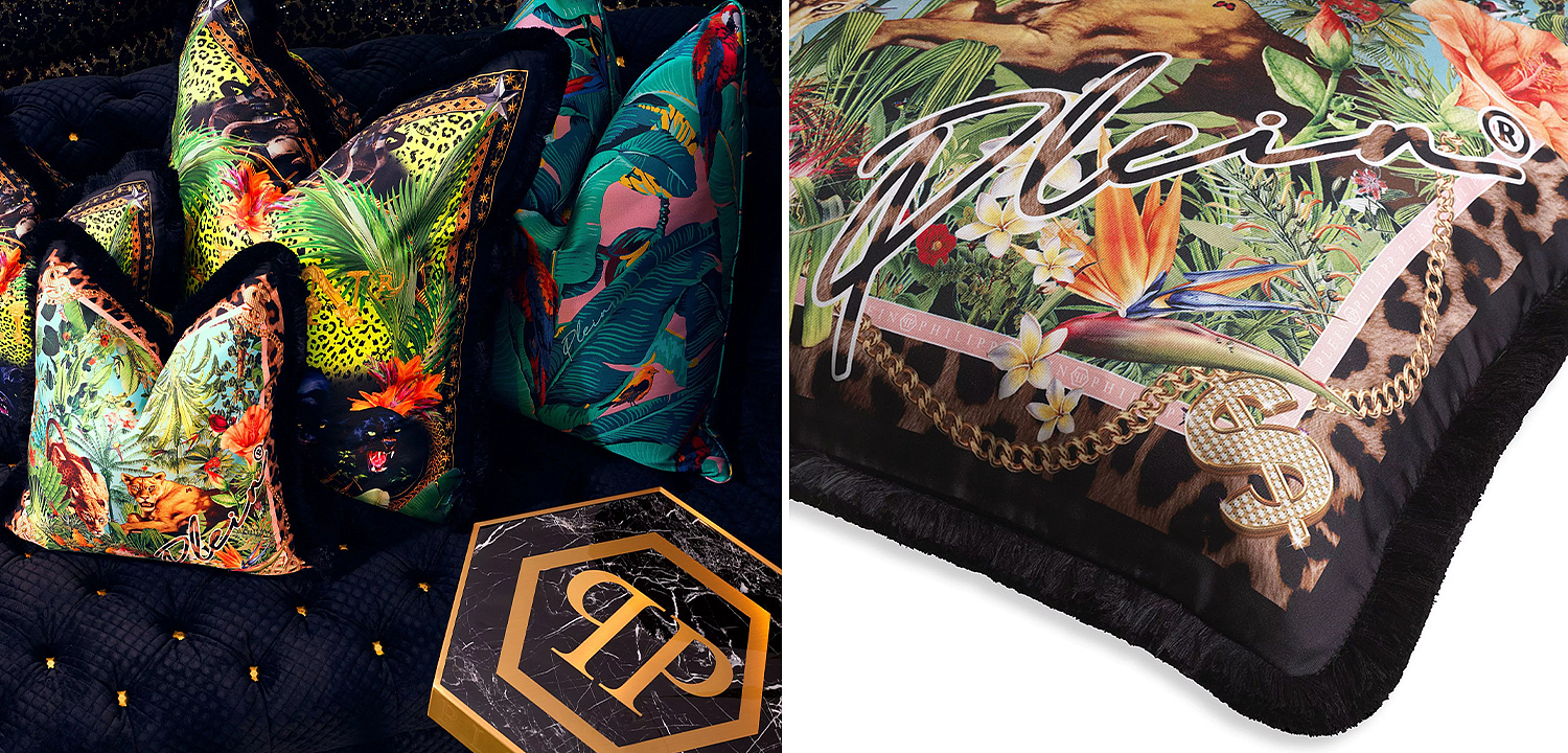 Подушка Philipp Plein Cushion Silk Exotic 70 x 70 Подушка Philipp Plein Cushion Silk Exotic 70 x 70 - Loft-Concept в Брянске