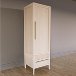 Узкий Шкаф Primo с 2 выдвижными ящиками Светлый дуб варинант исполнения - 3 | Loft Concept в Брянске