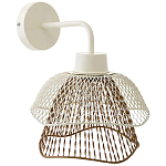 Бра с сетчатым металлическим абажуром Beige Gold Mesh Lampshade варинант исполнения - 1 | Loft Concept в Брянске