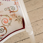 Полукресло из массива бука бежевое с растительным орнаментом Raffael Angel Beige Chair варинант исполнения - 5 | Loft Concept в Брянске