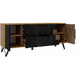 ТВ-тумба с  2-мя ящиками и закрытыми полками Stone Effect варинант исполнения - 3 | Loft Concept в Брянске