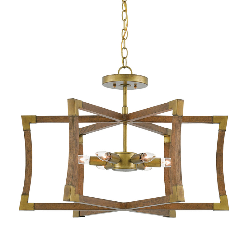 Подвесной светильник в форме фонаря коричневый Brown Eco Lantern Коричневый Латунь Подвесной светильник в форме фонаря коричневый Brown Eco Lantern Коричневый Латунь в Брянске | Loft Concept