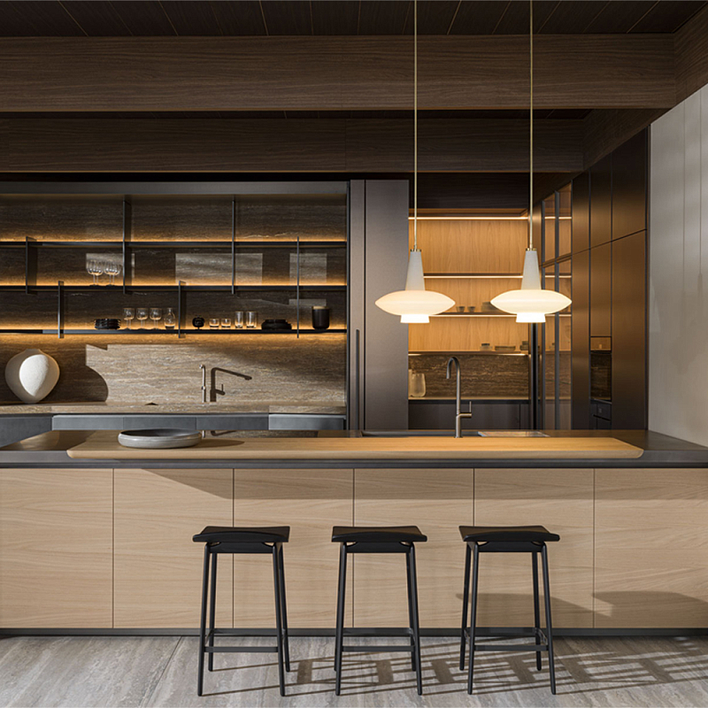 Кухонный гарнитур из массива дерева и металла HI-LINE 6 Dada Engenereed Kitchen Древесина Серый Графит Кухонный гарнитур из массива дерева и металла HI-LINE 6 Dada Engenereed Kitchen Древесина Серый Графит в Брянске | Loft Concept
