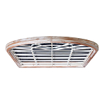 Зеркало-окно настенное в венецианском стиле с деревянной рамой бежевого цвета Venetian Smooth варинант исполнения - 3 | Loft Concept в Брянске