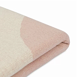 Плед из хлопка бежевого цвета с абстрактным принтом Elysian Flow Peach варинант исполнения - 4 | Loft Concept в Брянске