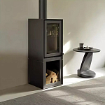 Дизайнерский журнальный столик чёрный с круглой столешницей Arycy варинант исполнения - 7 | Loft Concept в Брянске