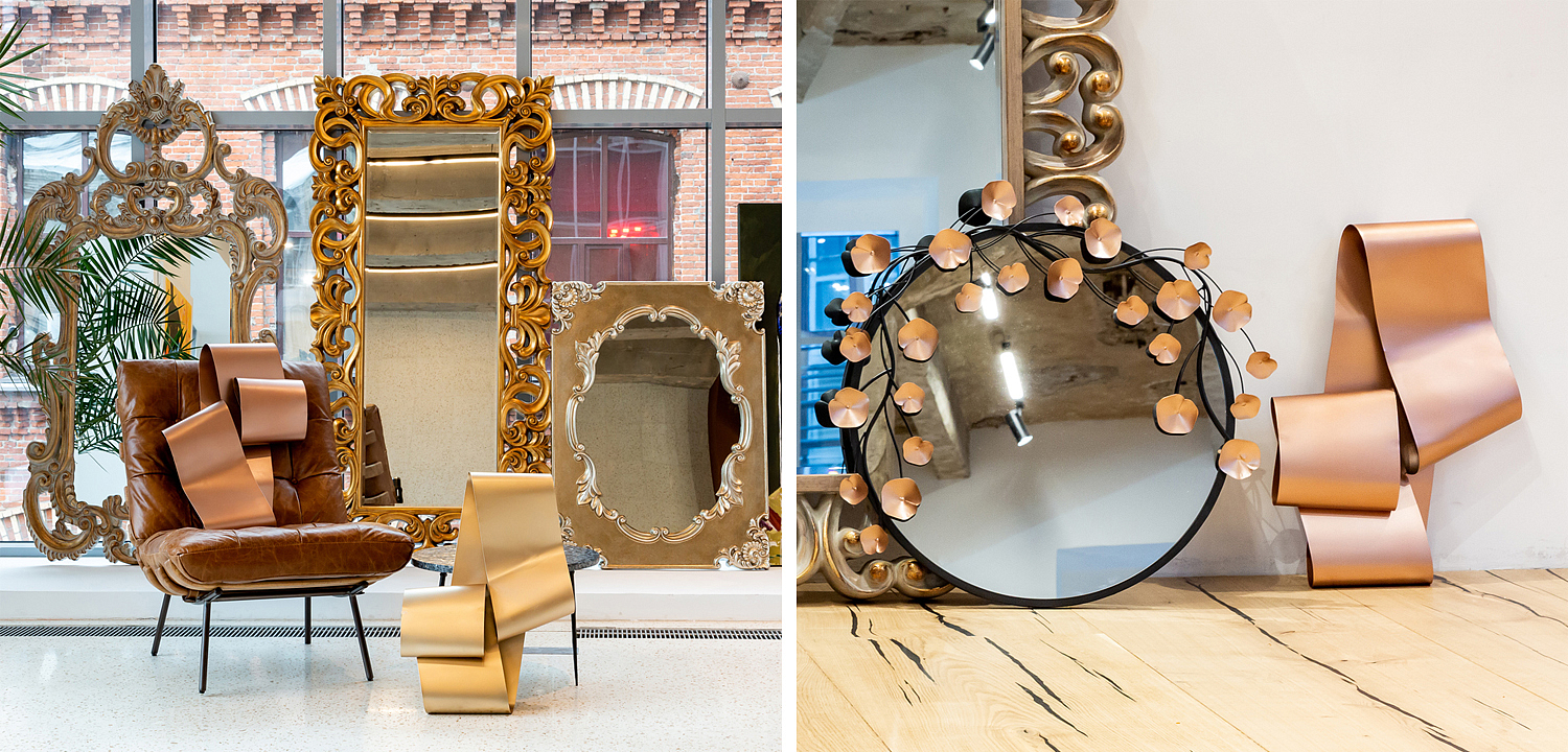 Аксессуар на стену Yvonne pink gold Аксессуар на стену Yvonne pink gold - Loft-Concept в Брянске