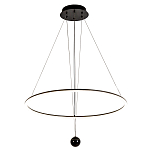 Светодиодная люстра Black LED Circle and Ball Lamp варинант исполнения - 2 | Loft Concept в Брянске