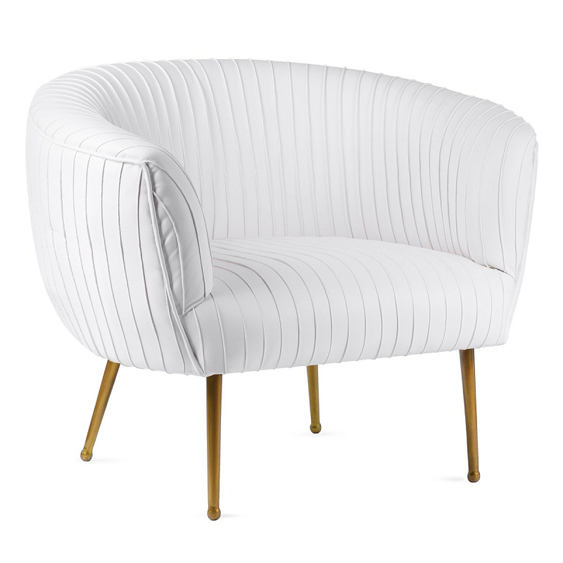 Кресло Kelly Wearstler SOUFFLE CHAIR - RUCHED Milk Молочный Латунь Кресло Kelly Wearstler SOUFFLE CHAIR - RUCHED Milk Молочный Латунь в Брянске | Loft Concept